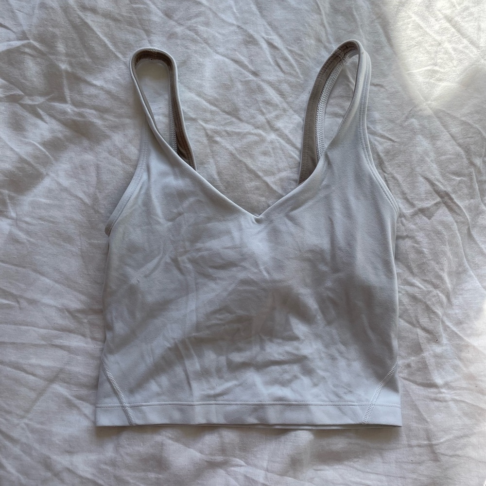 Lululemon white sports bra